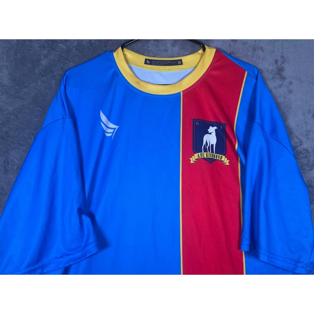 AFC Richmond Roy Kent #6 Soccer Futbol Jersey Ted Lasso Blue Red Mens 2XL